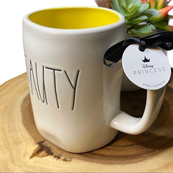 Rae Dunn “BEAUTY” Beauty & The Beast Belle Disney Princess Double-Sided Mug - Picture 2 of 7